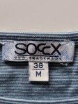 Vorschaubild 5 von Langarmshirt Damen Gr. 38/M Petrol Gestreift Casual Schriftzug