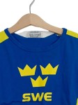 Vorschaubild 2 von T-Shirt Kinder Blau Gr. 122 Baumwolle Logo-Print Sportlich Kurzarm