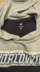 Vorschaubild 5 von LOGIC-K Kinder Hoodie Kurzarm Worldwide Gr. 152/14Y Grau Blau Kängurutasche