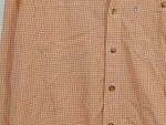 Vorschaubild 5 von Herren Freizeithemd kariert Orange Gr. 48/M Baumwolle Langarm