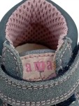 Vorschaubild 3 von Lauflernschuhe Mädchen Gr. 19 Grau Rosa Wildleder Klettverschluss