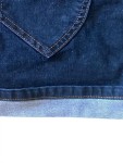 Vorschaubild 2 von rock Damen Gr. 36 Blau Casual Minirock Baumwolle Elasthan