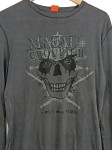 Vorschaubild 2 von Langarmshirt Herren Gr. 36/XXS Grau Baumwolle Logo-Print Casual