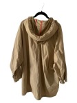 Vorschaubild 2 von Damen Parka Jacke mit Kapuze Gr. 38 Beige Casual Leichte Jacke