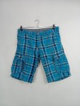 Vorschaubild 3 von Cargo Shorts Herren Gr. W33/50/L Blau Baumwolle Kariert Casual