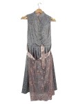 Vorschaubild 1 von Damen Dirndl Trachtenkleid Grau Gr. 36;S Blumenmuster Festlich