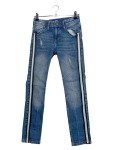 Vorschaubild 1 von Ripped Jeans Kinder Gr. 146 Blau Baumwolle Gestreift Casual Jay Regular