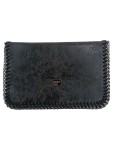 Vorschaubild 1 von Noir Damen Clutch Abendtasche Schwarz Kettenverzierung Elegant