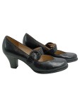 Vorschaubild 1 von Damen Pumps Mary Jane Schwarz Gr. 7 Klassisch Elegant Leder