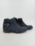 Vorschaubild 2 von Stiefeletten Damen Gr. 41 Blau Leder Reißverschluss 3 cm Casual
