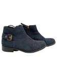 Vorschaubild 1 von Stiefeletten Damen Gr. 41 Blau Leder Reißverschluss 3 cm Casual