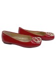 Vorschaubild 1 von Ballerinas Damen Gr. 36 Rot Lackleder Ohne Verschluss Elegant mit Logo