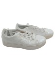 Vorschaubild 1 von Damen Sneaker low mit Satin-Schnürsenkeln Weiß Gr. 40