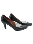 Vorschaubild 1 von Damen Pumps Leder Schwarz Gr. 39 Klassisch Elegant Business
