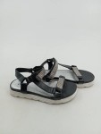 Vorschaubild 2 von Sandalen Damen Gr. 36 Schwarz Glamourös mit Strasssteinen