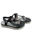 Vorschaubild 1 von Sandalen Damen Gr. 36 Schwarz Glamourös mit Strasssteinen