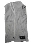 Vorschaubild 6 von Damen Sweatjacke Grau Strukturmuster Ärmellos Gr. 34/XS Sport
