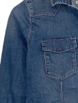 Vorschaubild 2 von Hemdbluse Damen Jeanshemd Gr. 36/S Blau Casual Langarm