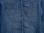 Vorschaubild 3 von Hemdbluse Damen Jeanshemd Gr. 36/S Blau Casual Langarm