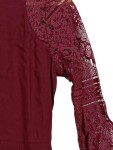 Vorschaubild 3 von Damen Cocktailkleid Rot Spitze Gr. 34;XS Elegant Viskose