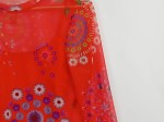 Vorschaubild 5 von Langarmshirt Damen Rot Gr. 42/XL Polyester Blumenmuster Farbenfroh
