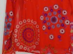 Vorschaubild 2 von Langarmshirt Damen Rot Gr. 42/XL Polyester Blumenmuster Farbenfroh