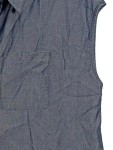Vorschaubild 3 von Damen Hemdbluse Kurzarm Blau Gr. 38 Casual