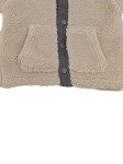Vorschaubild 3 von Baby Fleecejacke Kinder Gr. 68 Beige Kapuze Tiermotiv Kuscheljacke