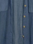 Vorschaubild 3 von Damen Strickjacke Lochmuster Blau Gr. 42/44 Casual Baumwolle