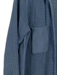 Vorschaubild 4 von Damen Strickjacke Lochmuster Blau Gr. 42/44 Casual Baumwolle