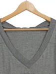 Vorschaubild 2 von Maxmara Damen Freizeitkleid Grau Gr. 42 Viskose Casual Rippstrick