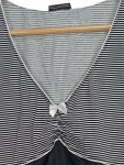 Vorschaubild 4 von Damen Top Gr. 36/S Schwarz Weiß Gestreift Schleife