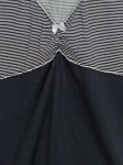 Vorschaubild 3 von Damen Top Gr. 36/S Schwarz Weiß Gestreift Schleife