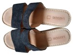 Vorschaubild 2 von Damen Pantoletten Gr. 41 Schwarz Casual Keilabsatz Sandalen