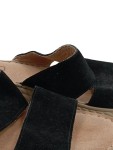 Vorschaubild 3 von Damen Pantoletten Gr. 41 Schwarz Casual Keilabsatz Sandalen