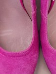 Vorschaubild 4 von Damen Pumps Wildleder Gr. 40 Pink Elegant Keilabsatz