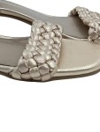 Vorschaubild 4 von Sandalen Damen Gr. 39 Gold Elegant geflochtene Riemen