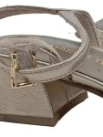 Vorschaubild 6 von Sandalen Damen Gr. 39 Gold Elegant geflochtene Riemen