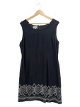 Vorschaubild 1 von Damen festliches Kleid Gr. 44 Schwarz Elegant Stickerei