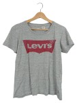 Vorschaubild 1 von Damen T-Shirt Logo Print Grau Gr. 36/S Baumwolle Casual