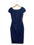 Vorschaubild 1 von Damen Etuikleid Gr. 32 Blau Elegant Business Bleistiftkleid