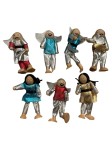 Vorschaubild 1 von Engel Figuren Set Künstlerpuppe Weihnachtlich Mehrfarbig 11cm