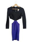 Vorschaubild 1 von GUESS by Marciano Damen Etuikleid Gr. 34/XS Elegant Cut-Outs Blau