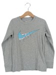 Vorschaubild 1 von Kinder Jungen Langarmshirt Grau Gr. 116 Sport Logo-Print