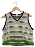 Vorschaubild 1 von Iets Frans Damen Pullunder Gestreift Mehrfarbig Gr. 34/XS Casual Strickweste