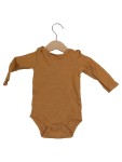 Vorschaubild 1 von MOON ORGANICS Baby Body Langarm Waffelstrick Braun Gr. 6-9 Monate