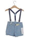 Vorschaubild 1 von Dopodopo Kinder Shorts Hosenträger Gr. 98 Blau Jungen Baumwolle Verstellbar