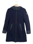 Vorschaubild 1 von Damen Steppjacke Mantel Gr. 34/XS Blau mit Kapuze