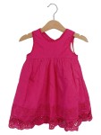 Vorschaubild 1 von Mädchen Sommerkleid Gr. 74 Pink Feminin Baumwolle