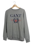 Vorschaubild 1 von Herren Sweatshirt Grau L Logo-Print Baumwolle Polyester